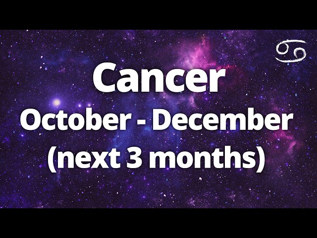 CANCER - "SOMETHING BIG IS HERE!" The Next Three Months (October - December) Tarot Reading