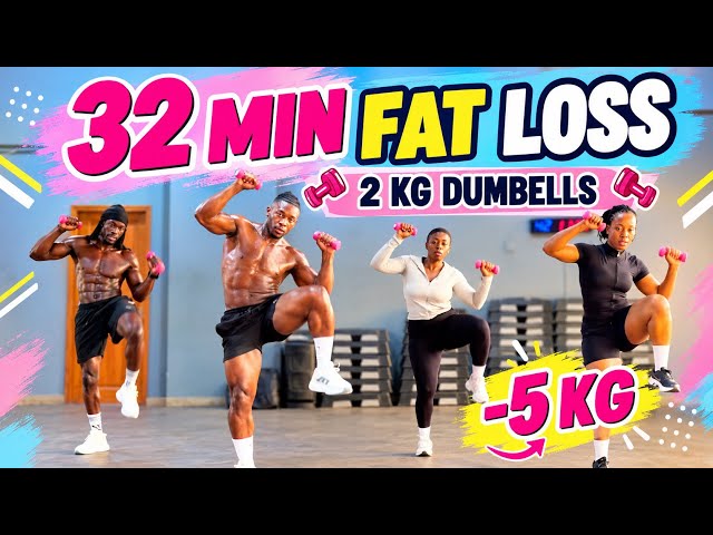  32 MIN FAT LOSS WORKOUT | 2KG |-5kg