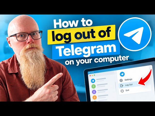 Log out of Telegram on your computer - Desktop version
