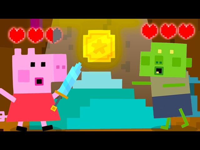 Peppa Pig is TRAPPED in MINECRAFT! 😱 | Video Game Survival | Tales Full Episodes | 20 Mins
