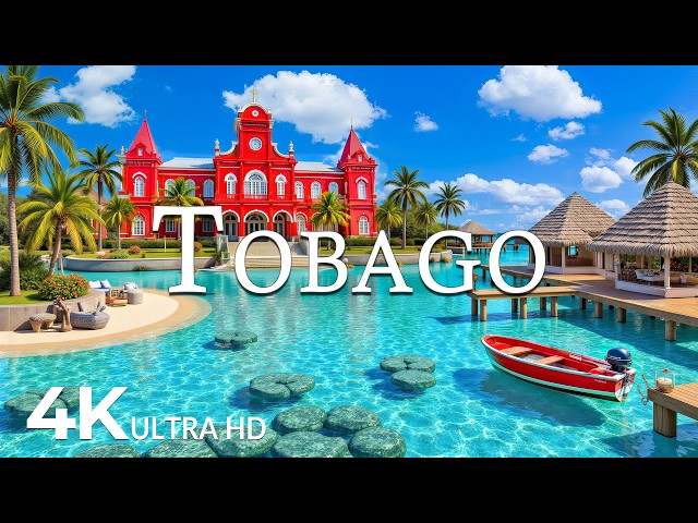 FLYING OVER TOBAGO (4K UHD) – Soothing Music Along With Beautiful Nature Video - 4K Video UHD #3