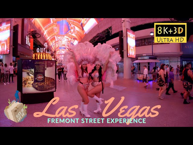 8K 3D Ночная жизнь Лас-Вегаса: После полуночи в Городе грехов — Превью Fremont Street Experience