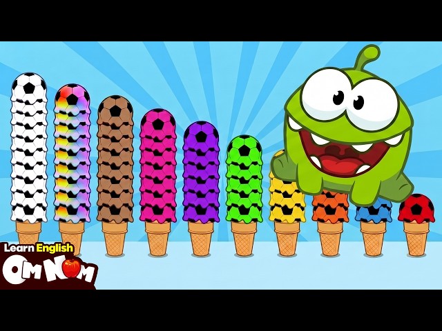 Learn Colors and Numbers with Om Nom 🎨🔢 | 🍧Fun Kids Learning Videos | Learn English With Om Nom