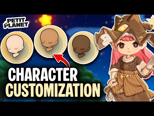 Character Customization in Petit Planet Stardrift Beta Test 🌱