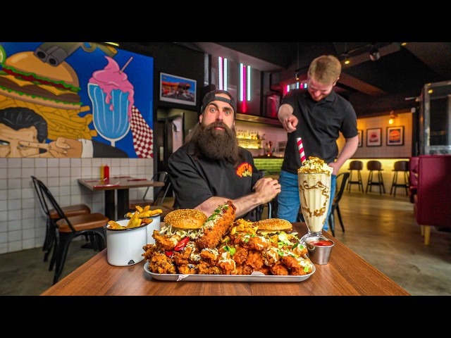 THIS PULP FICTION THEMED DINER HAS A FOOD CHALLENGE WHICH HAS NEVER BEEN BEATEN! | BeardMeatsFood