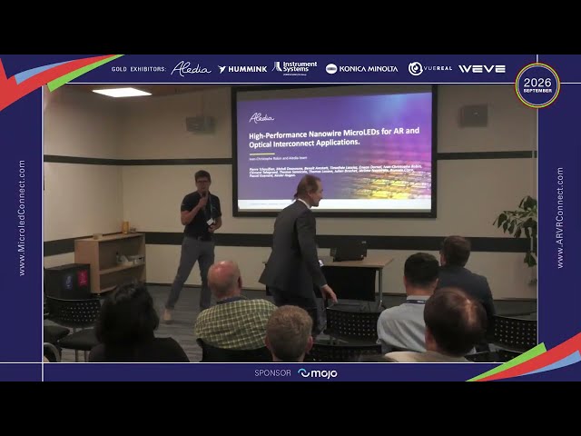 Aledia | High‑Performance Nanowire MicroLEDs for AR and Optical Interconnect Applications