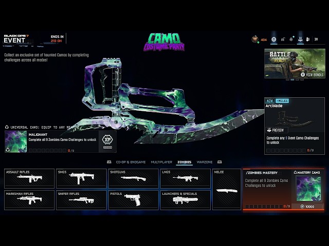 Black Ops 7 New Camo Costume Party Event (Challenges & Rewards)