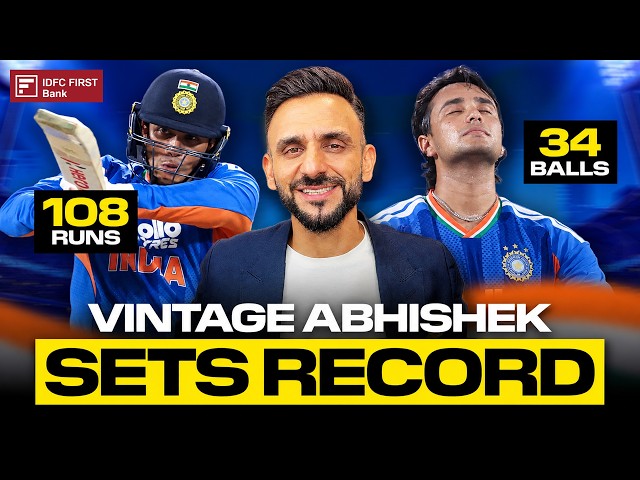 Abhishek Sharma smashes FASTEST T20I ton by an Indian! | Jatin Sapru | Powered by IDFC FIRST Bank