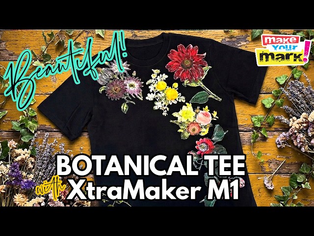 Ботаническая футболка с моим принтером XtraMaker M1 DTF