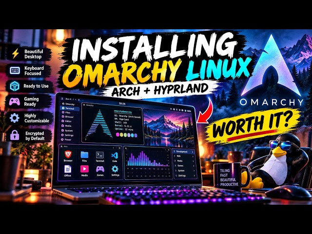 Omarchy Linux 2026: Installation, First Look & Full Desktop Tour #omarchy #OmarchyLinux #Linux