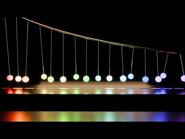 16 Pendulums Play a Song, Then Line Up Perfectly | Pendulum Wave Symphony