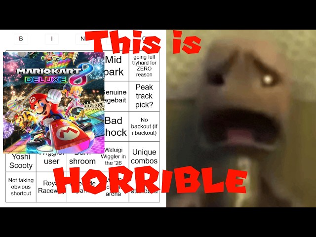 Mario kart 8 deluxe s̶l̶a̶n̶d̶e̶r̶ Bingo is PAIN