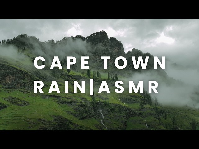 34 Min Cape Town Rain Sounds | Black Screen for Deep Sleep | No Ads Interruption