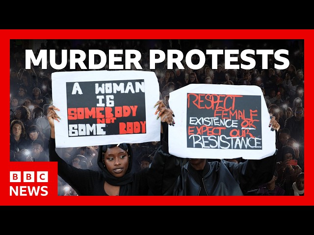 Murdered women in South Africa spark Johannesburg protests | BBC News