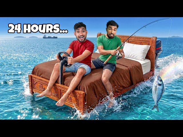 I Survived 24 Hours on a Floating Bed