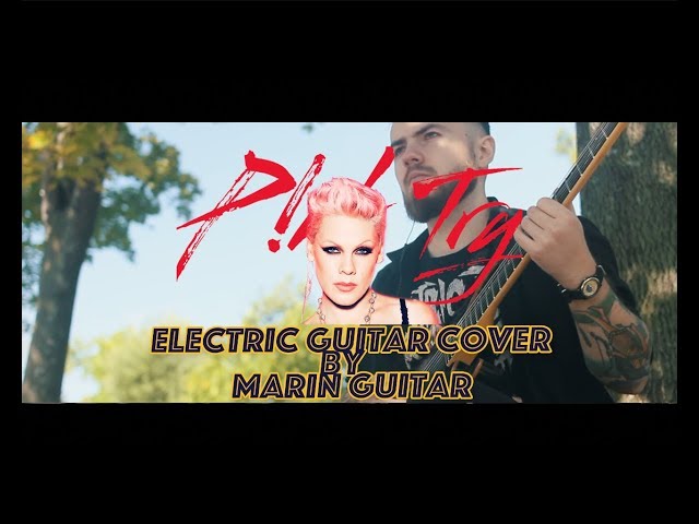pink - try electric guitar cover by marin guitar