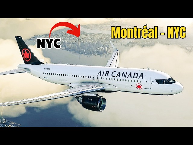 Montréal ✈︎ New York City | Full-Flight Experience | MSFS 2020