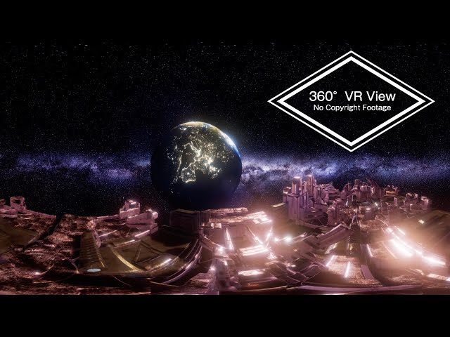 【No Copyright VR Video】360° Universe | 4K 60fps 【Free use | Creative Commons】 Cinematic Video