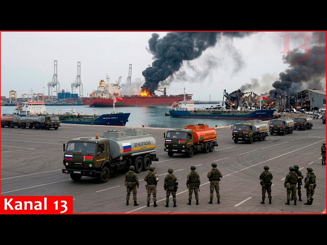 Ukraine declares a naval blockade of Russia and destroys Belarusian infrastructure