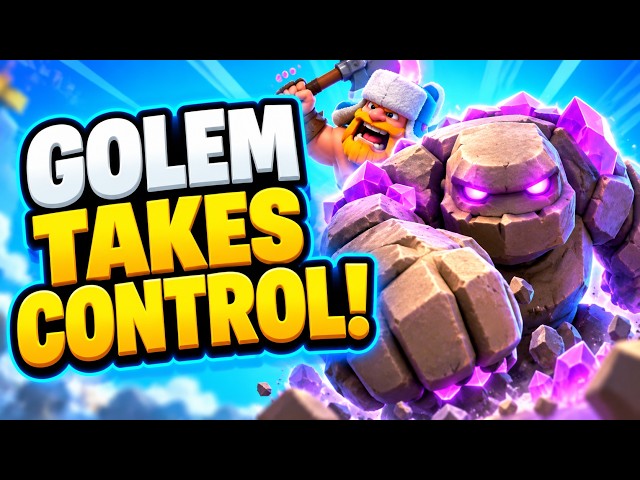 THIS GOLEM DECK TAKES CONTROL | Clash Royale Ranked
