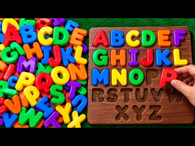 Learn ABCD with Colorful Letters 🌈 | Alphabet Puzzle for Kids | Lesson 4