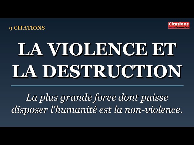 9 Quotes on Violence and Destruction (11/22)
