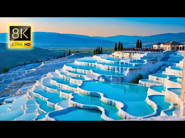 Pamukkale, Turkey in 8K HDR | Stunning Ultra HD Nature Footage | 8K Vistas