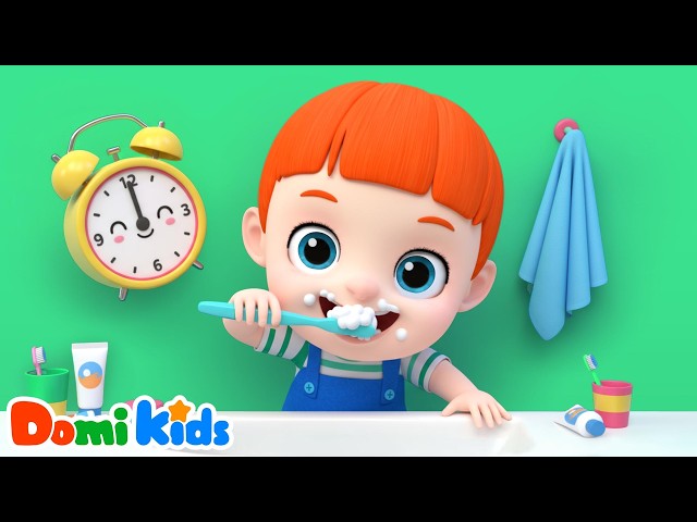 What Time Is It⏰[NEW] | Easy Time Learning | Sing Along Domi Kids | Nursery Rhymes & Kids Songs