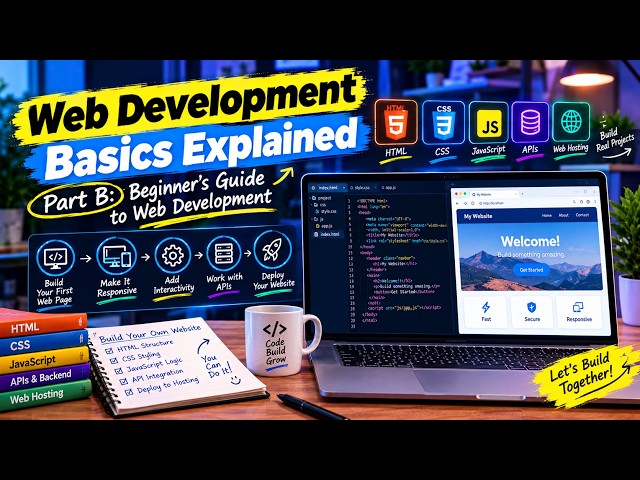Web Development Basics Explained | Part B: Beginner's Guide to Web Development