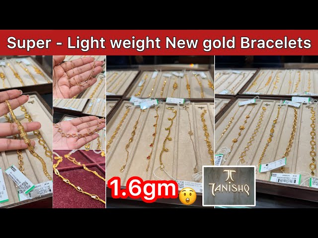 1.6gm🔥 New starting range Light weight gold stunning bracelet collections from Tanishq💛✨