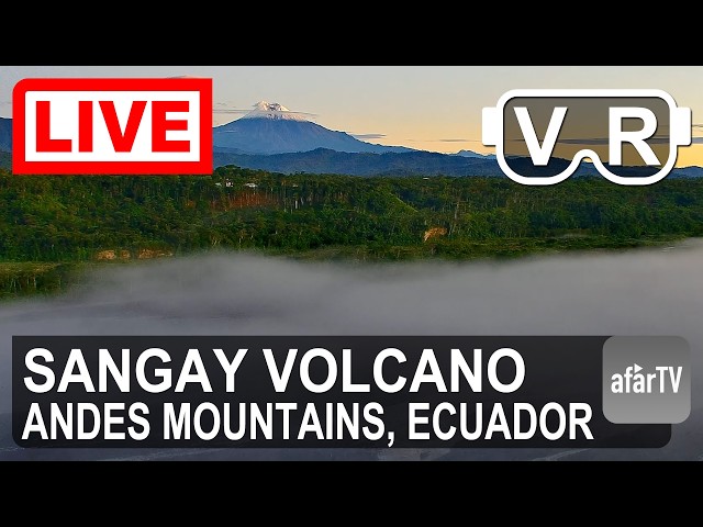 🔴 LIVE 4K VR180° Enter the Amazon Beneath Sangay Volcano | Ecuador 24/7