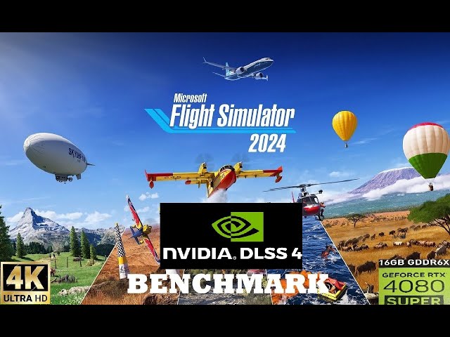DLSS 4  Ultra Performance Benchmark  | Microsoft Flight Simulator 2024 | Ultra Settings#dlss4 #4k#pc