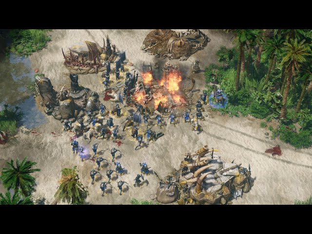 HUMANS vs ELVES vs ORCS vs TROLLS - SpellForce 3 Fallen God