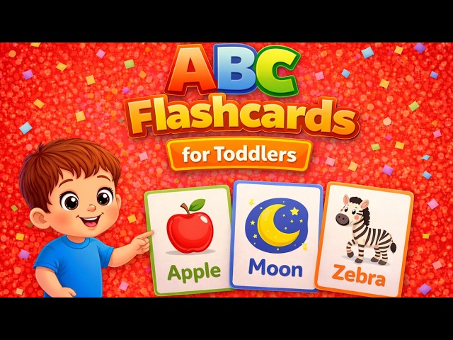 ABC Flashcards for Babies and Toddlers | Learn Alphabet Words A to Z | ABC Learning for Toddlers