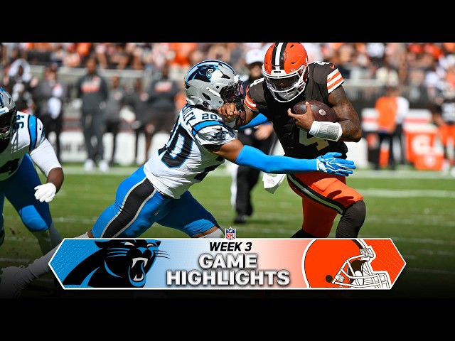 Carolina Panthers vs. Cleveland Browns Game Highlights | NFL 2026 Season Week 3