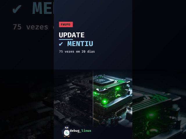 Meu update do Linux dizia "✔ Firmware verificado!" e era mentira #shorts