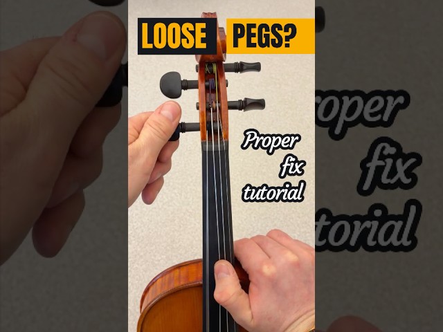 Loose Pegs? Don't use rosin! Use Peg Paste/Compound