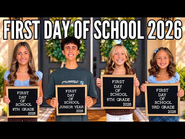 FIRST DAY OF SCHOOL 2026! Our Crazy Morning with 4 Kids at 3 Schools! Life As We Gomez