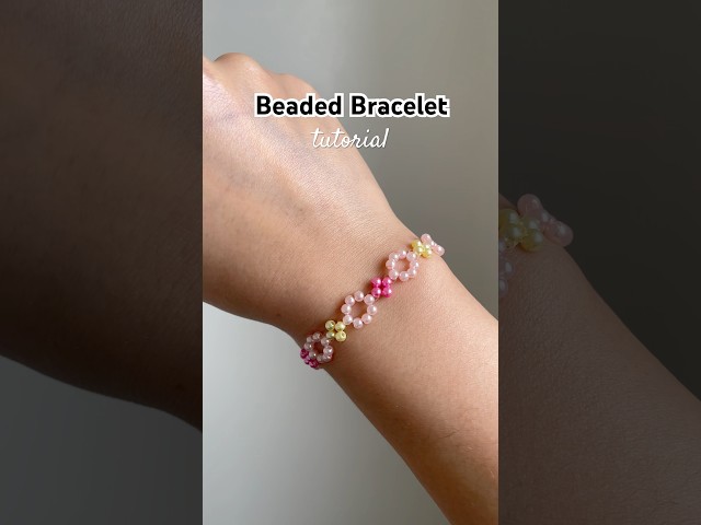 beaded bracelet tutorial #beadedbracelet #tutorial #diy #preppy