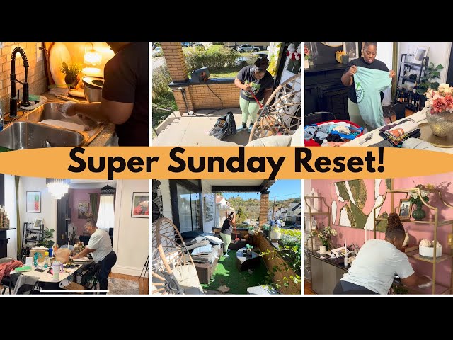 *NEW* Super Sunday Reset | Cleaning Porch | Deep Cleaning Dining | Laundry and StoryTime
