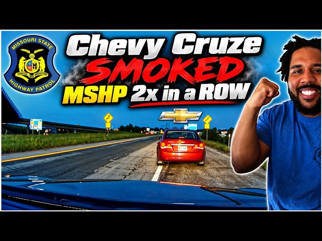 Perfect Chase | Chevy Cruze @113mph does Missouri State Highway Patrol DIRTY AS F***, QUITS CHASE!