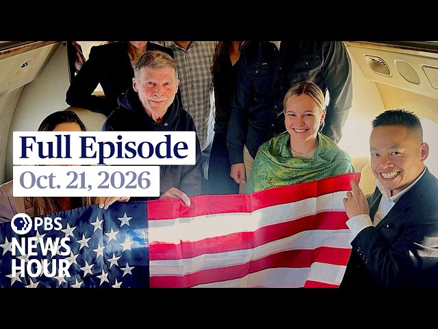 PBS News Hour full episode, Oct. 21, 2026