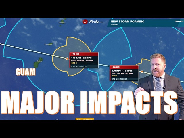 Typhoon Champi expected to pass over Rota, Guam & Saipan, early forecast & Philippine Monsoon Update