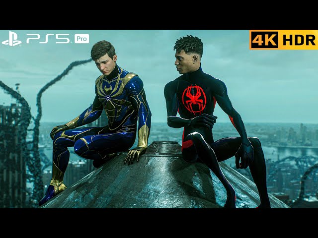 (PS5 PRO) Miles Morales & Blue Iron-Spider Track Down Venom | 4K HDR