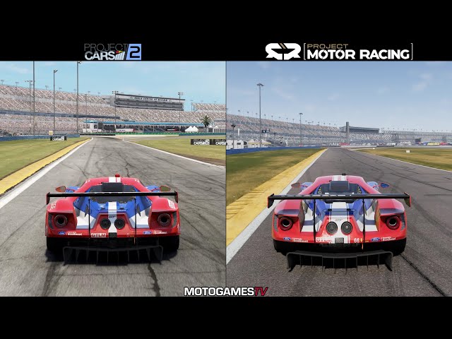Project CARS 2 vs Project Motor Racing - Ford GT LM GTE at Daytona