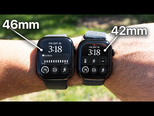 Apple Watch Series 12 - 42mm vs 46mm - BEST SIZE