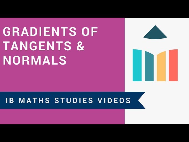 Gradients of Tangents and Normals (IB Maths Studies)