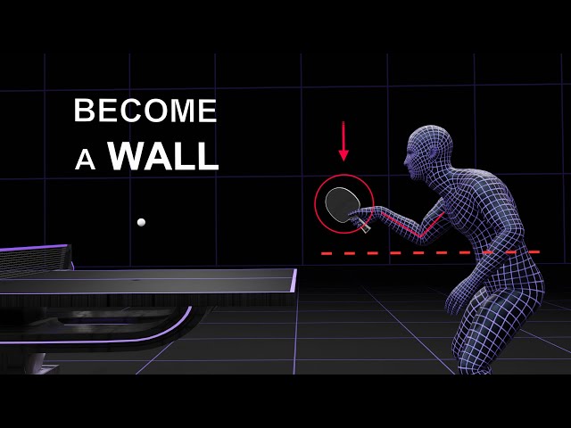 Defensive Technique to return the most Powerful Attacks in Table Tennis