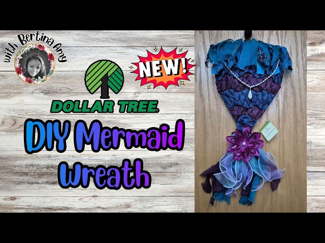 New Dollar Tree DIY Mermaid Wreath