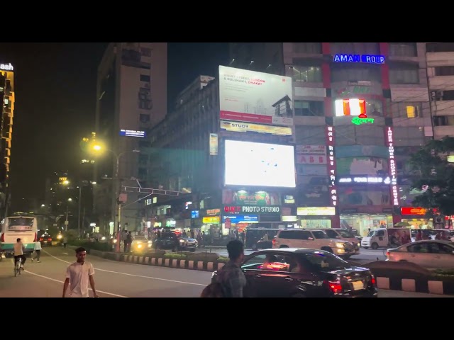 City at Night | City Building & Road view | Royalty free stock video footage - No copyright | 4k